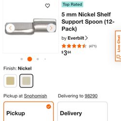 Nickel Shelf Support 