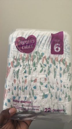 Size 6 parents choice Pampers free