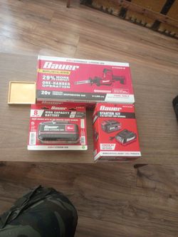 brand new bauer , 8ah ,5 ah batteries with charger