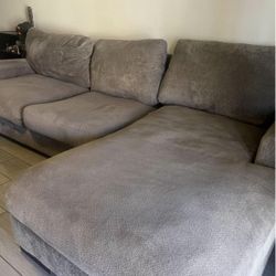 Light Grey Sectional - Lightly Used - Great Condition