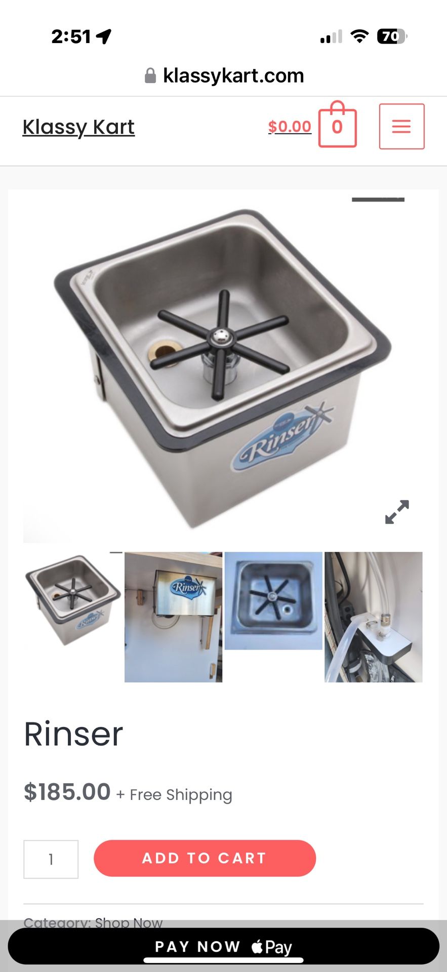 Pressure Cup Rinser