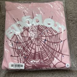 Other - Baby Pink Web Hoodie. SIZE SMALL