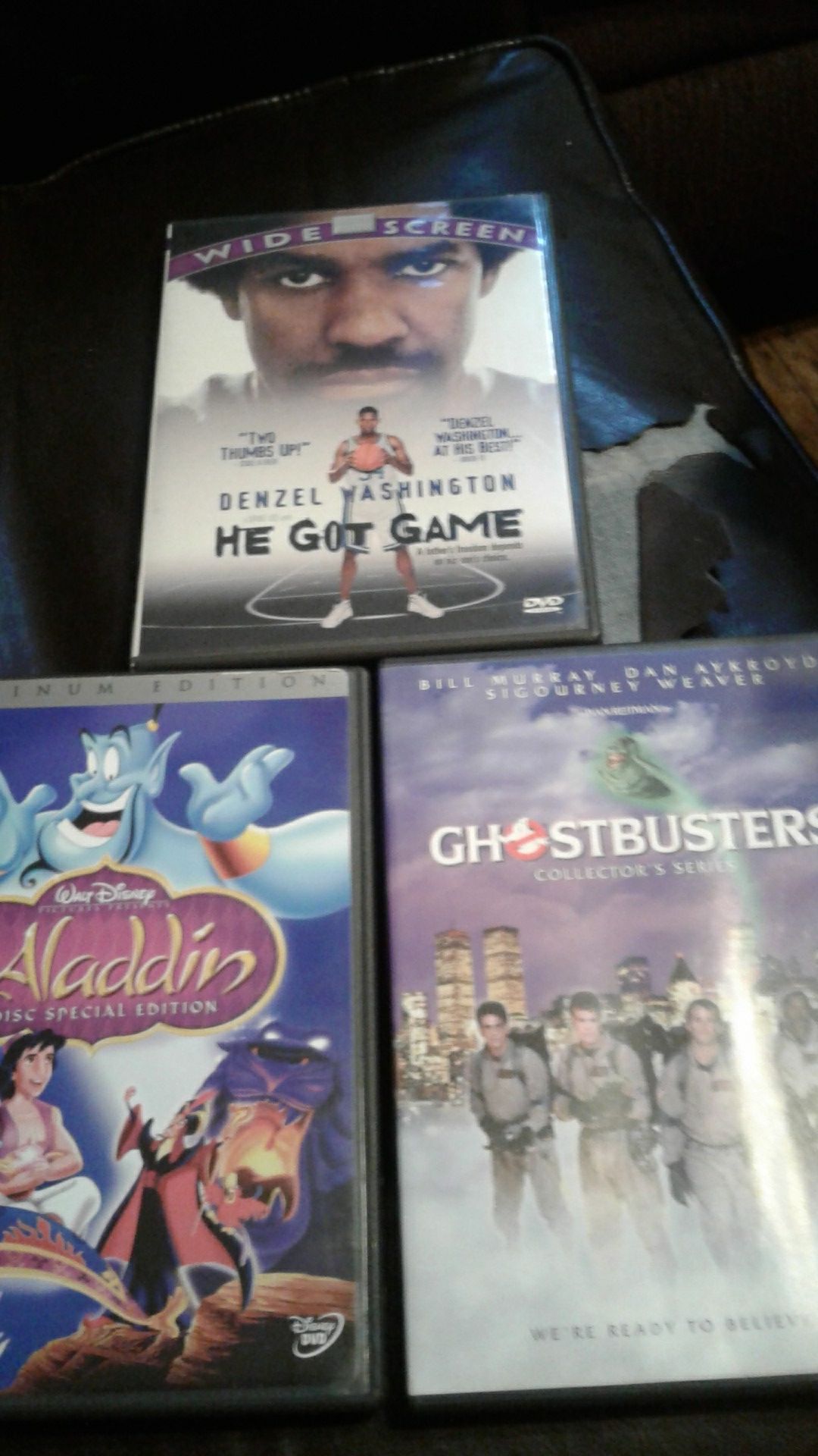 Aladdin DVD Also Ghostbusters And He Got Game Assorted