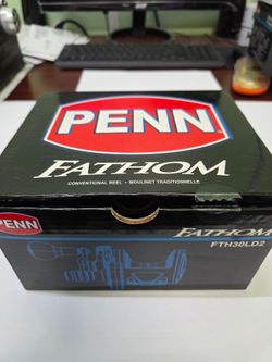 PENN Fathom FTH30LD2  2-Speed Brand New with 50lb Braid and 40lb Mono