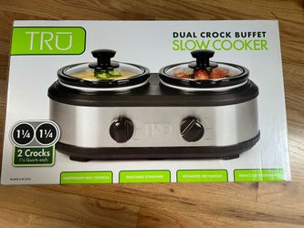 Tru Dual Crock Buffet Slow Cooker