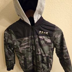 Dinosaur Camo Jacket. Size 8