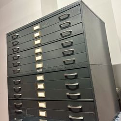 Steel Flat Drawer Blueprint Drafting Cabinet 