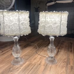 White Rose Lamp Shades