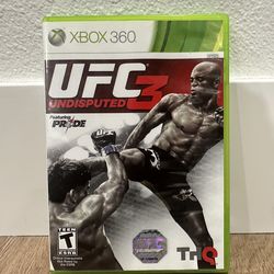 UFC Undisputed 3 Xbox 360 Complete With Manual