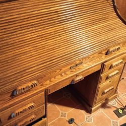 Antique The Barn Roll Up Desk From 1900's