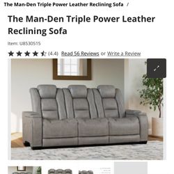 Reclining Sofa & Reclining Loveseat 