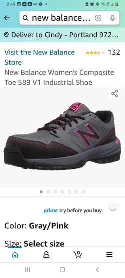 New New BALANCE Rivlite 589 Steel Toe Shoes