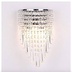 Clear Cone Crystal Wall Mount Light