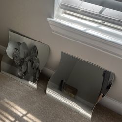 Twin set square decor mirror