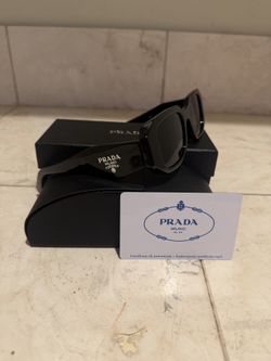 Prada Black Sunglasses w/ Case & Box