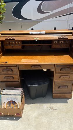 Oak Roll top desk