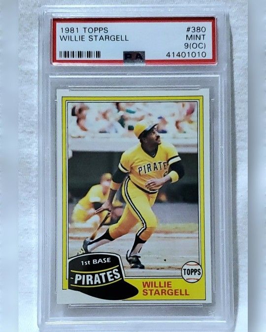 🔥 1981 Topps #380 Willie Stargell PSA 9 OC