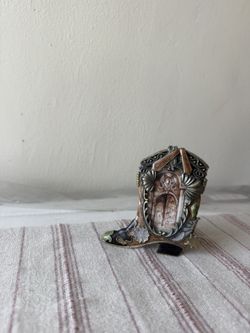 Cute, Tiny, Cowboy Boot Picture Frame