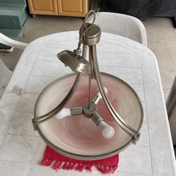 Stainless Steel 3-bulb Chandelier 