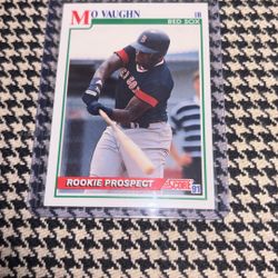 Mo Vaughn Red Sox Rookie Baseball Card #750 Score 