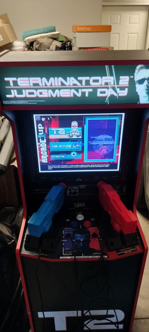 Arcade1Up Terminator 2 Deluxe Arcade Machine – Excellent Condition – $350