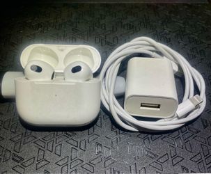 Official Apple AirPods 3rd Gen Bundle (Charger case and charger butt+Cable) - Real Model Nums Inside Case & Pods