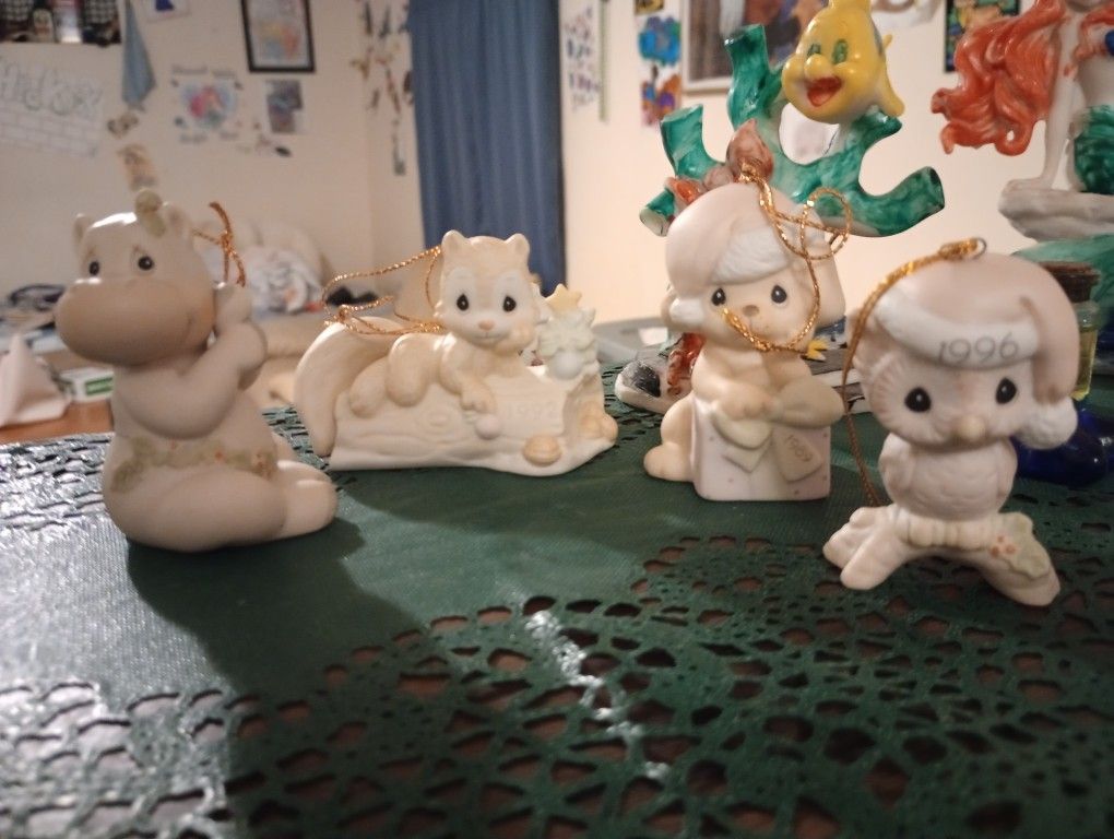 Precious Moments And Other Ceramic And Plaster Statues 