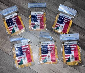 USA Mexico Mini car Banner