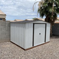 New 10x8 Storage Shed with sturdy lumber base delivered