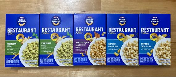 5 boxes of premium Kraft mac & cheese