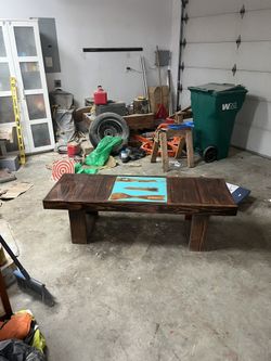 Custom Wood Working Epoxy Coffee Table
