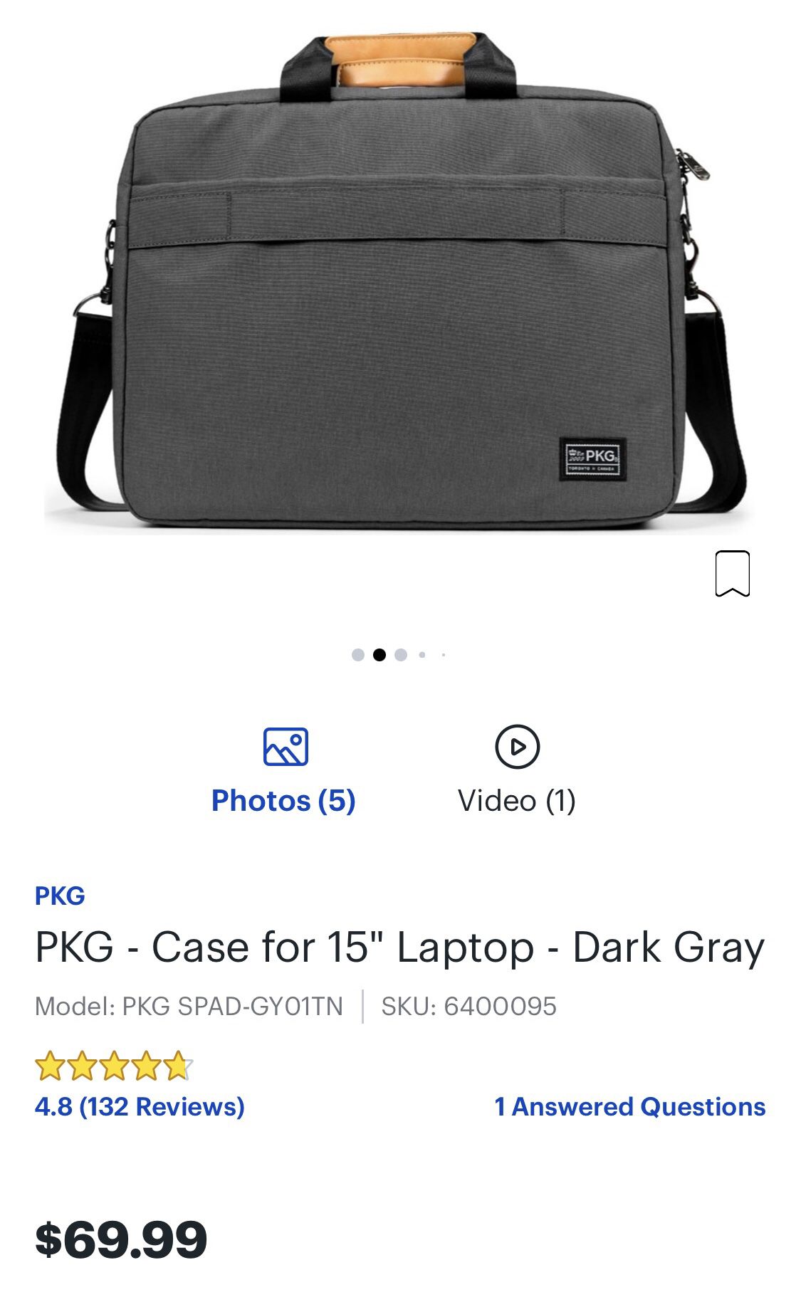 PKG - Laptop Sleeve - Dark gray
