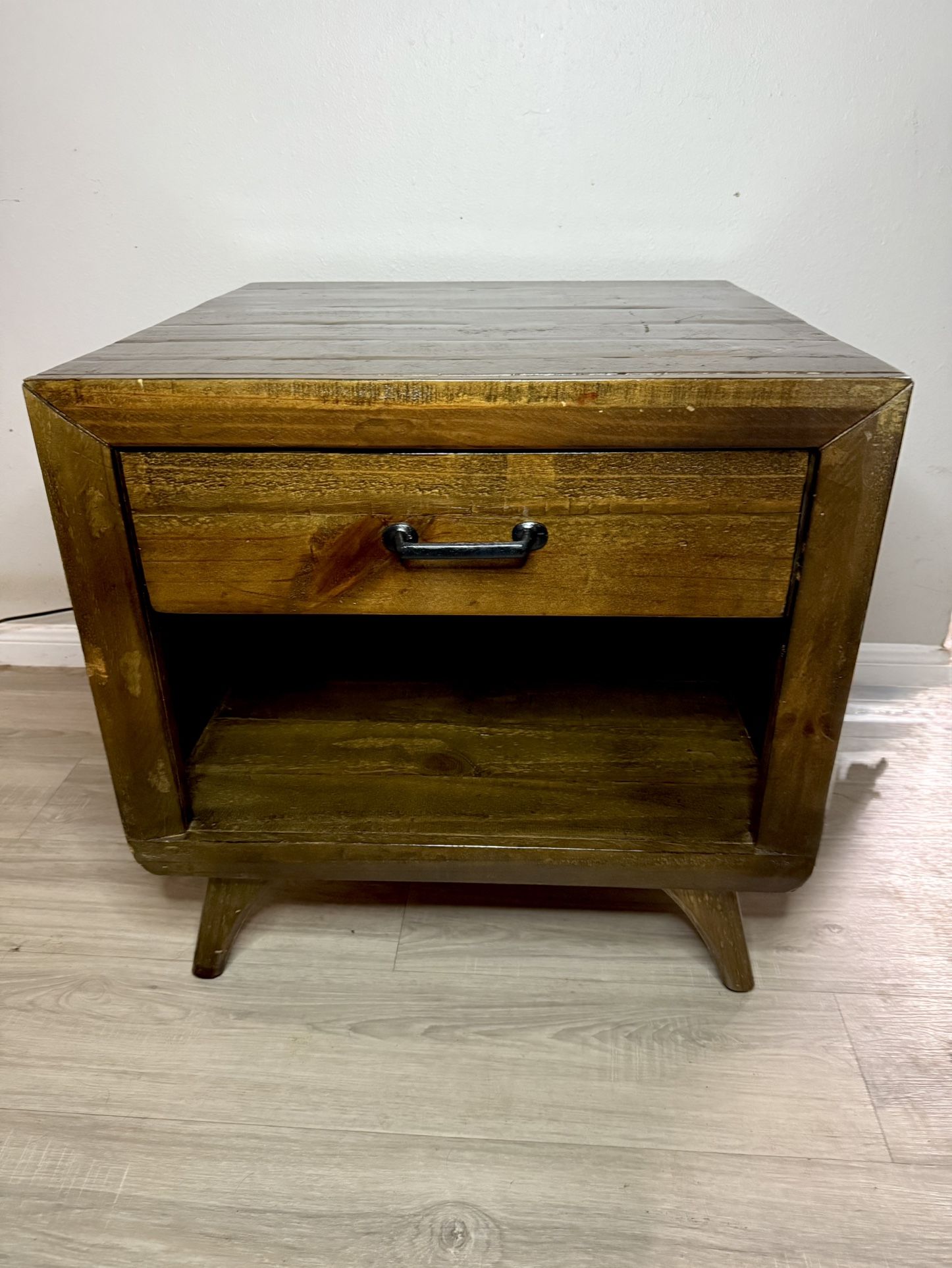 2 Wooden end Tables & Coffee Table