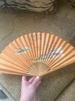 Set of 3 Vintage Japanese Folding Hand Fans – Occupied Japan 1945–1952
