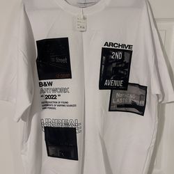 2nd Archive White Graphic T-Shirt