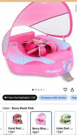 Mambo Baby Pool Float with Sun Canopy