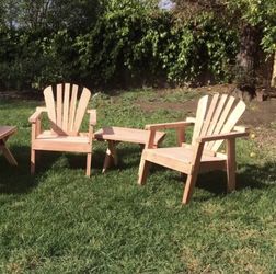 Redwood chairs