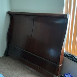 King Size Sleigh Bed Frame & Box spring 