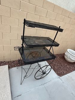 Antique cart display Wide:42” Deep:28” High: 63”