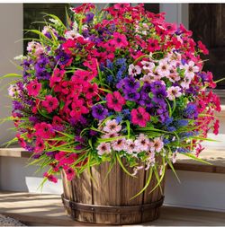 Artifical flowers for outdoors (16 bundles)