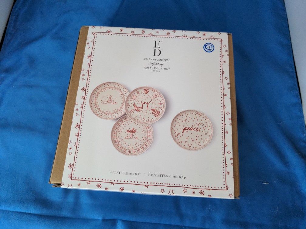 Royal Doulton Xmas Plates by Ellen Degeneres