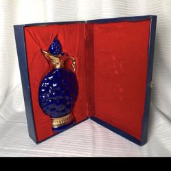 Vintage 1963 Jim Beam 175 Purple and Gold Decanter with Original Box