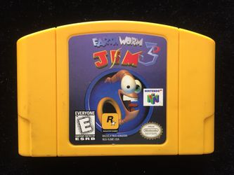Nintendo 64 N64 Earthworm Jim 3D Game Cartridge