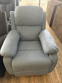 Baby Blue Recliner/Rocker 