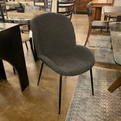 Black Boucle Chair