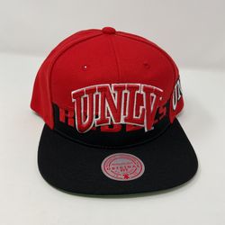 Mitchell & Ness Las Vegas Rebels Retro Snapback UNLV Side Logo Red Black New