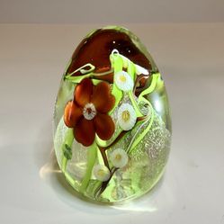 Stunning 1983 ORIENT & FLUME ART Glass Paperweight Signed