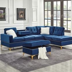 Sectional Sofa With Ottoman For Sale. 