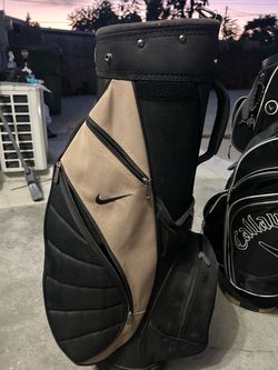 Nike Golf Cart Bag Black and Tan