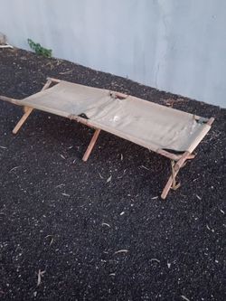 Vintage army cot